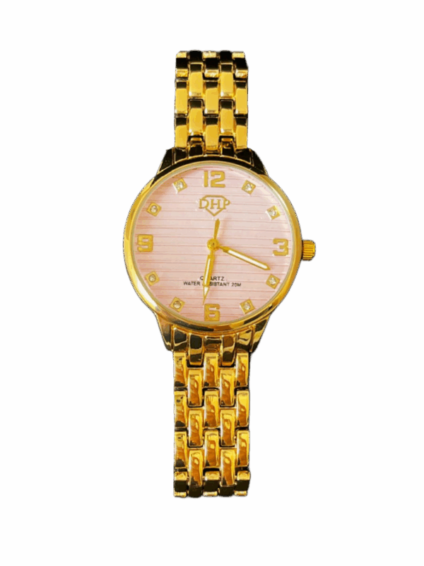 Golden Diamond Scale Pulse  - Relógio feminino à prova d'agua